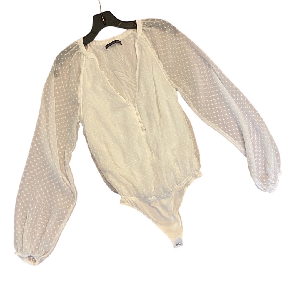 Abercrombie and Fitch white blouse bodysuit